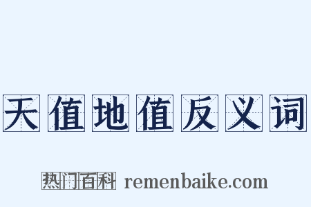 天值地值反义词是什么意思的图片